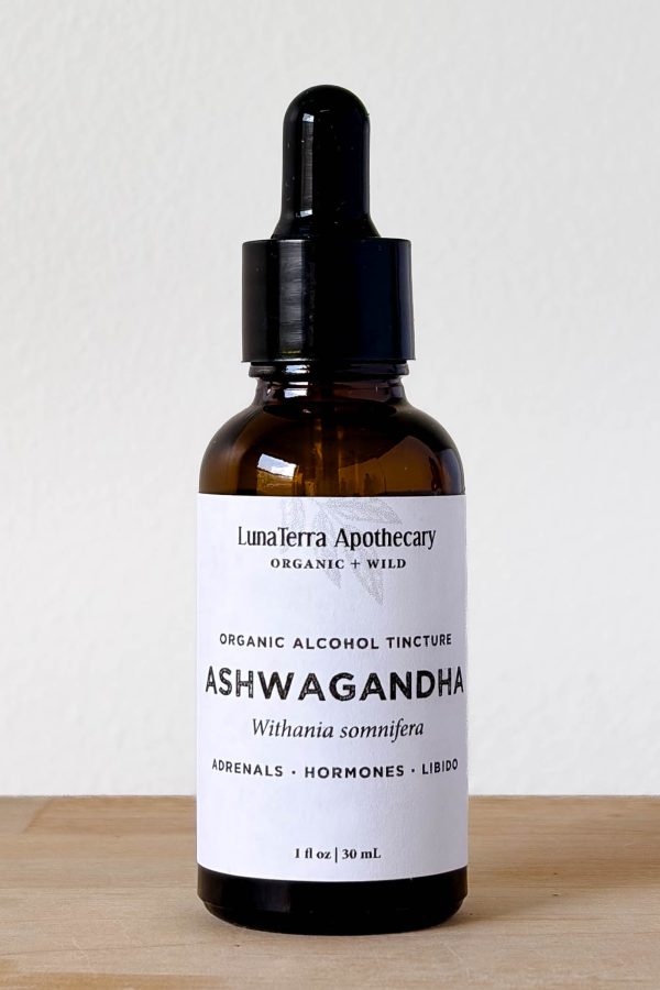 Organic Ashwagandha Alcohol Tincture | Stress, Hormones, & Sexual Vitality