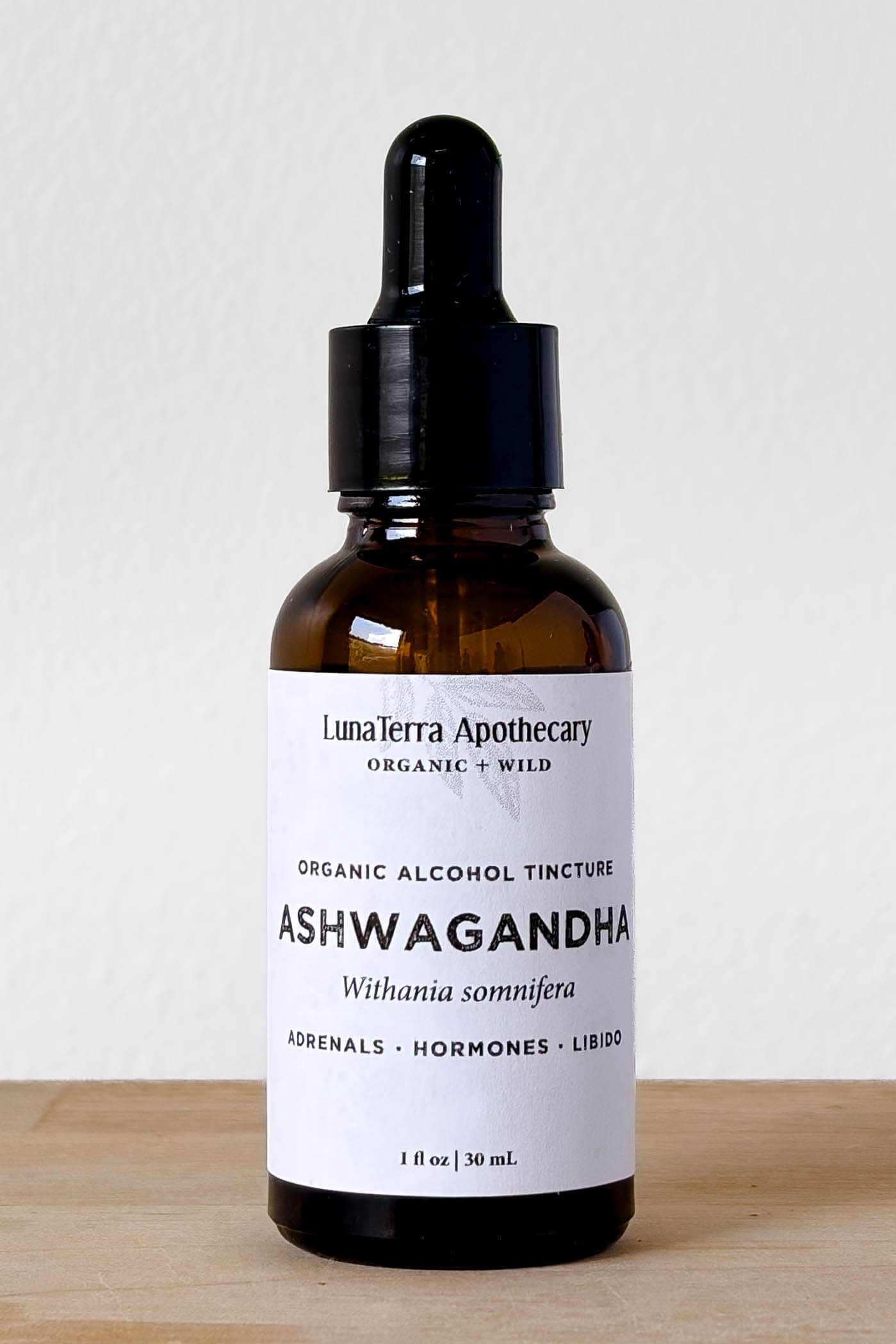 Organic Ashwagandha Alcohol Tincture | Stress, Hormones, & Sexual Vitality