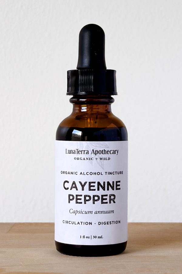 Organic Cayenne Alcohol Tincture | Circulation & Digestion