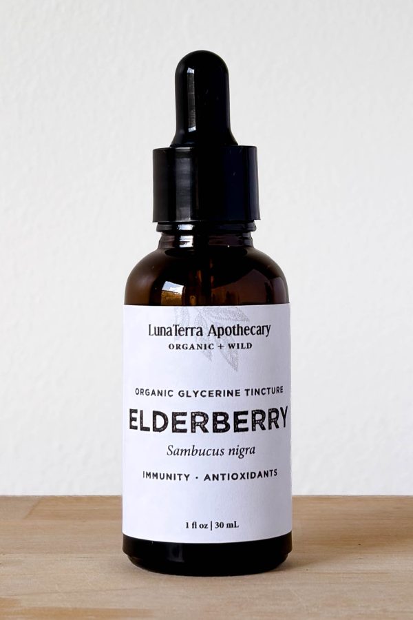 Organic Elderberry Glycerin Tincture (Alcohol-Free)