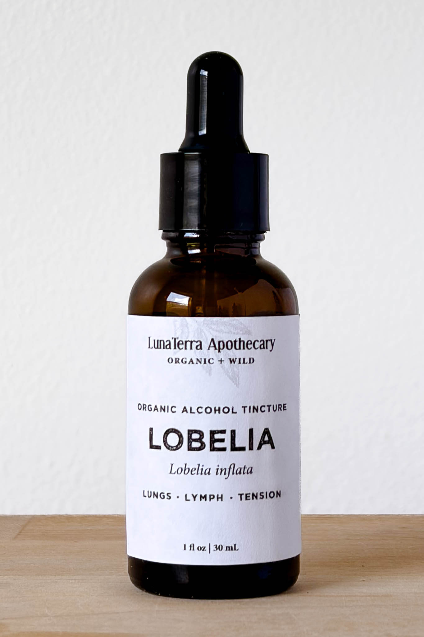 Organic Lobelia Alcohol Tincture | Lungs & Tension