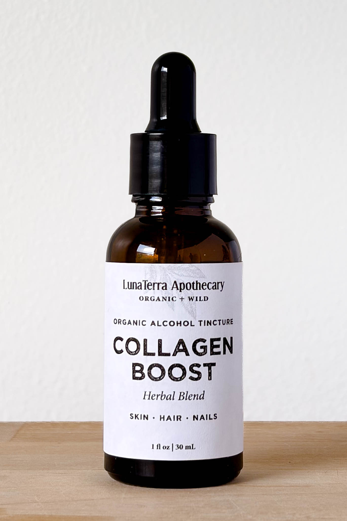 Collagen Boost Organic Alcohol Tincture | Skin, Hair, & Nails Support