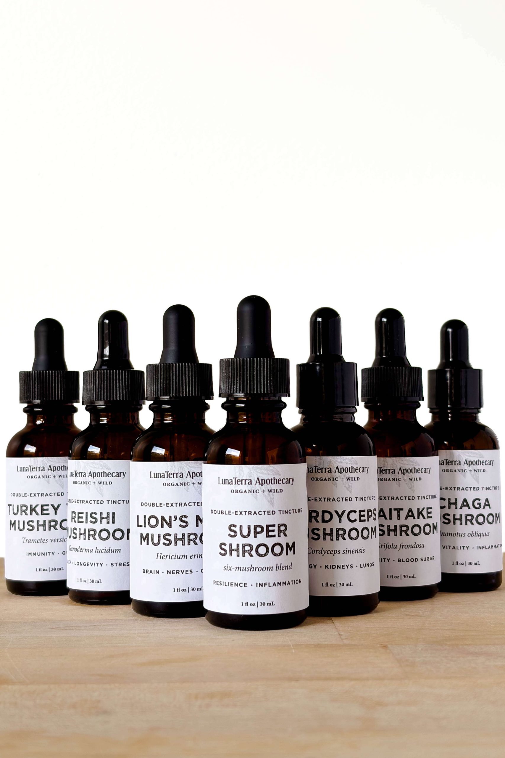 Complete Mushroom Tinctures Bundle